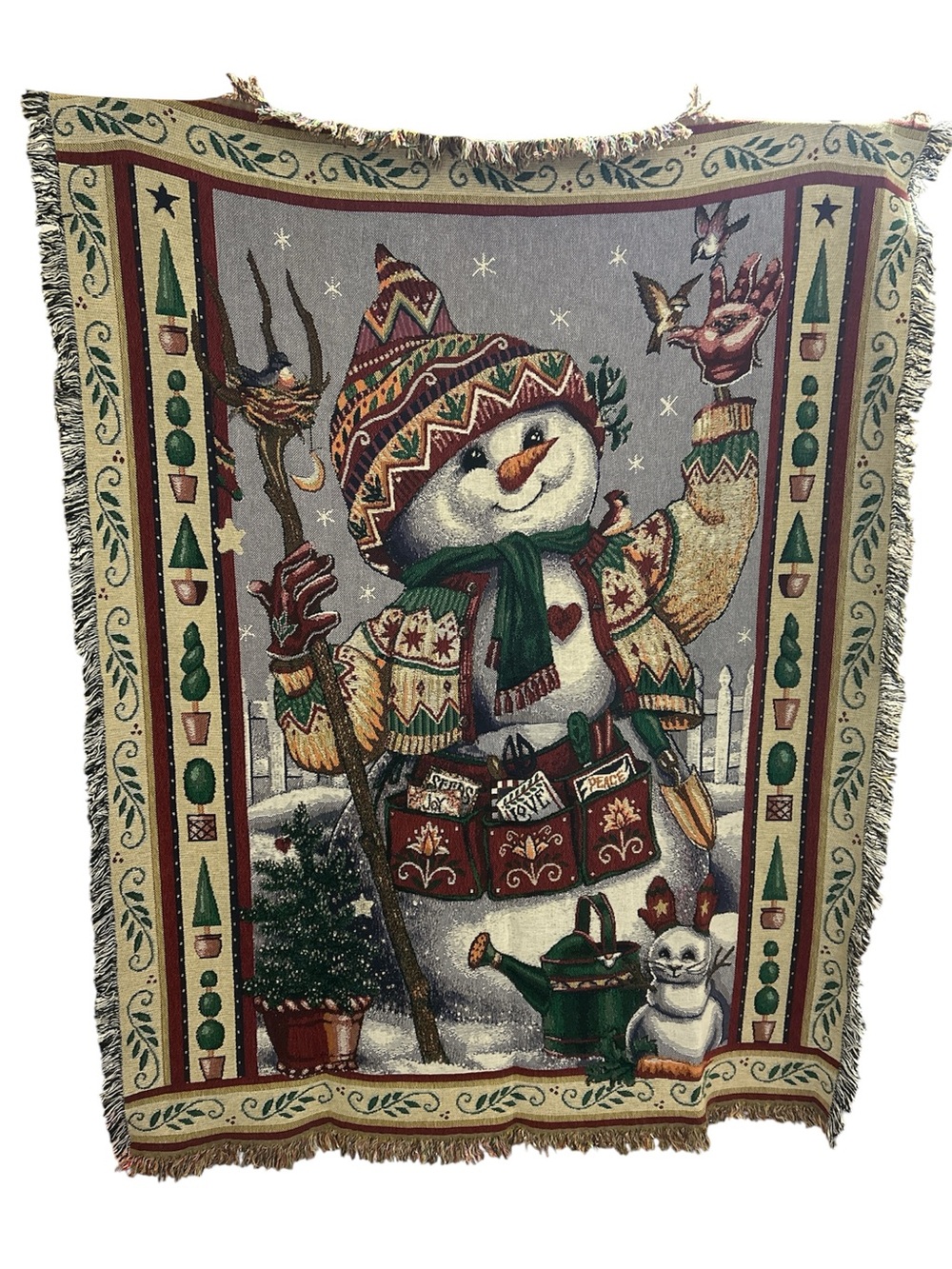 Snowman Throw Blanket